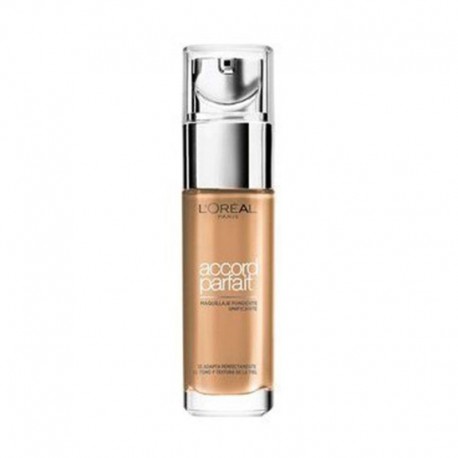 8024417490003 - L'OREAL ACCORD PARFAIT BASE D8 CAPPUCCHINO DORE 1UN + ILUMINADOR 1U. - POLVOS COMPACTOS