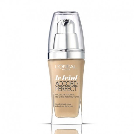 8024417490133 - L'OREAL ACCORD PARFAIT BASE R4 NATUREL ROSE 1UN + TOUCHE MAGIQUE 1U. - POLVOS COMPACTOS