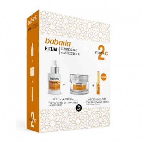 8410412550659 - BABARIA VITAMIN C SERUM 30ML + CREMA 50ML + TRATAMIENTO AMPOLLA 1U. - SERUM