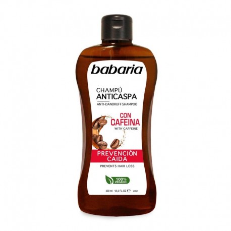 8410412220163 - BABARIA CAFEINA CHAMPU ANTI-CASPA PREVENCION CAIDA 400ML - CHAMPÚ