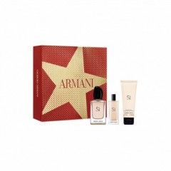 3614272798441 - GIORGIO ARMANI SI EAU DE PARFUM 50ML VAPORIZADOR + LOCION CORPORAL PERFUMADA 75ML + MI - PERFUMES