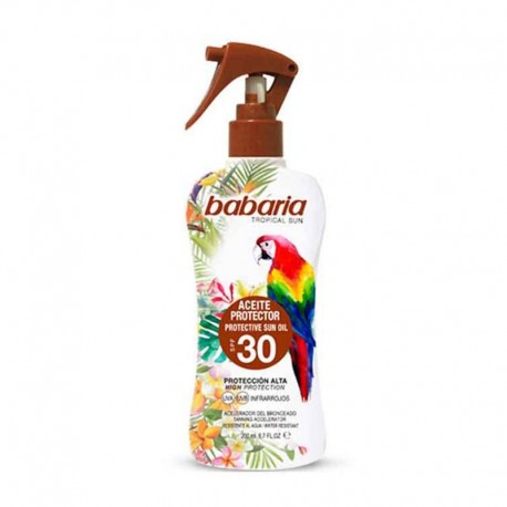 8410412490092 - BABARIA TROPICAL SUN ACEITE SPF30 200ML - PROTECCION CORPORAL
