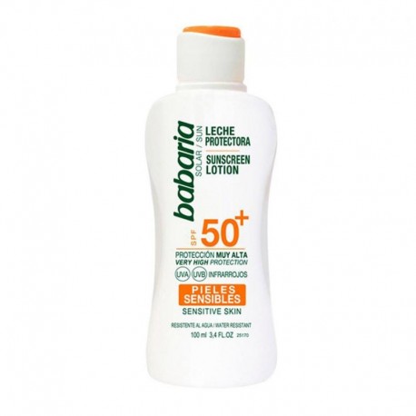 8410412000413 - BABARIA ALOE VERA LECHE CORPORAL SPF50+ PIEL SENSIBLE 100ML - PROTECCION FACIAL