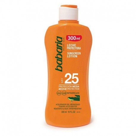 8410412000444 - BABARIA ALOE VERA LECHE CORPORAL SPF25 PROTECCION MEDIA 300ML - PROTECCION CORPORAL