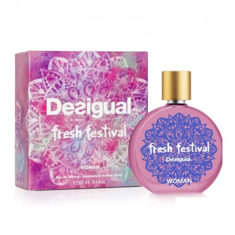 8434414001223 - DESIGUAL FRESH FESTIVAL EAU DE TOILETTE MUJER 100ML VAPORIZADOR - PERFUMES