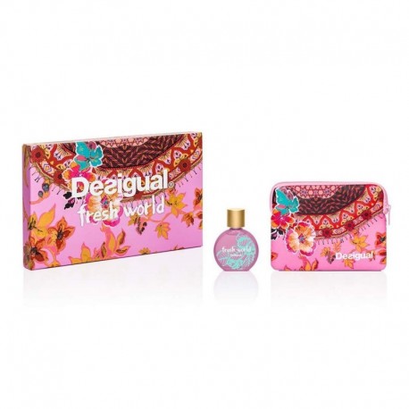 8434414000707 - DESIGUAL FRESH WORLD EAU DE TOILETTE 100ML VAPORIZADOR + NECESER 1U. - PERFUMES