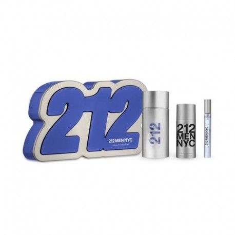 8411061960691 - CAROLINA HERRERA 212 MEN EAU DE TOILETTE 100UN VAPORIZADOR + DESODORANTE 150ML VAPORIZ - PERFUMES