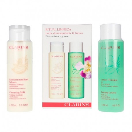 3380810423716 - CLARINS DEMAQUILLANT LECHE CORPORAL 200ML + LOTION TONIQUE PIEL MIXTA 200ML - ANTI-EDAD