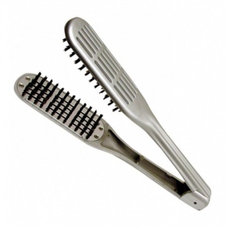 8423029019587 - EUROSTIL JABALI DOBLE CEPILLO PARA ALISADO-SECADOR GRIS 1UN - PEINES Y CEPILLOS