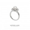 8436543831276 - VIPDELUXE SWAROVSKI ANILLO LADY PERLA GRIS T16 - JOYERÍA Y BISUTERÍA