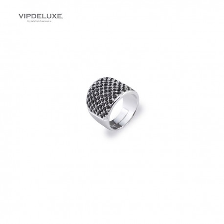 8436543837063 - VIPDELUXE SWAROVSKI ANILLO PROMESA NEGRO - JOYERÍA Y BISUTERÍA
