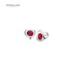 8436543830644 - VIPDELUXE SWAROVSKI PENDIENTES DE CORAZON ROJO - JOYERÍA Y BISUTERÍA