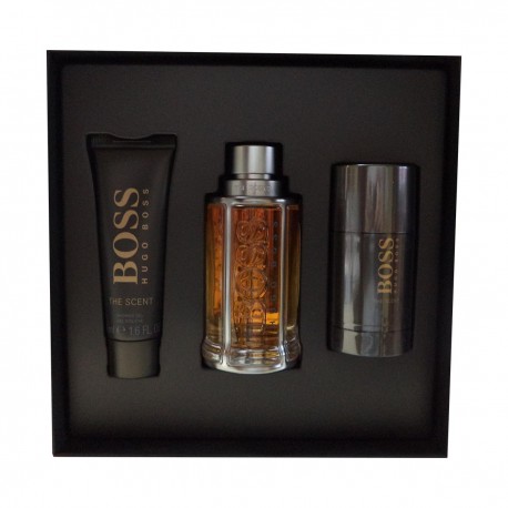 7308701557760 - HUGO BOSS THE SCENT EAU DE TOILETTE 100ML VAPORIZADOR + SHOWER GEL 50ML+DEODORANT STICK - PERFUMES
