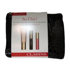 3380810097771 - CLARINS SO CHIC ECLAT MINUTE BASE ILLUMINATRICE 01 ROSE+BE LONG MASCARA 01 BLACK+GLOSS PRODIGE 04 CANDY - BASE M